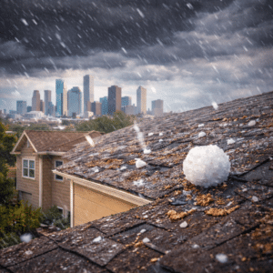 Hail in Houston