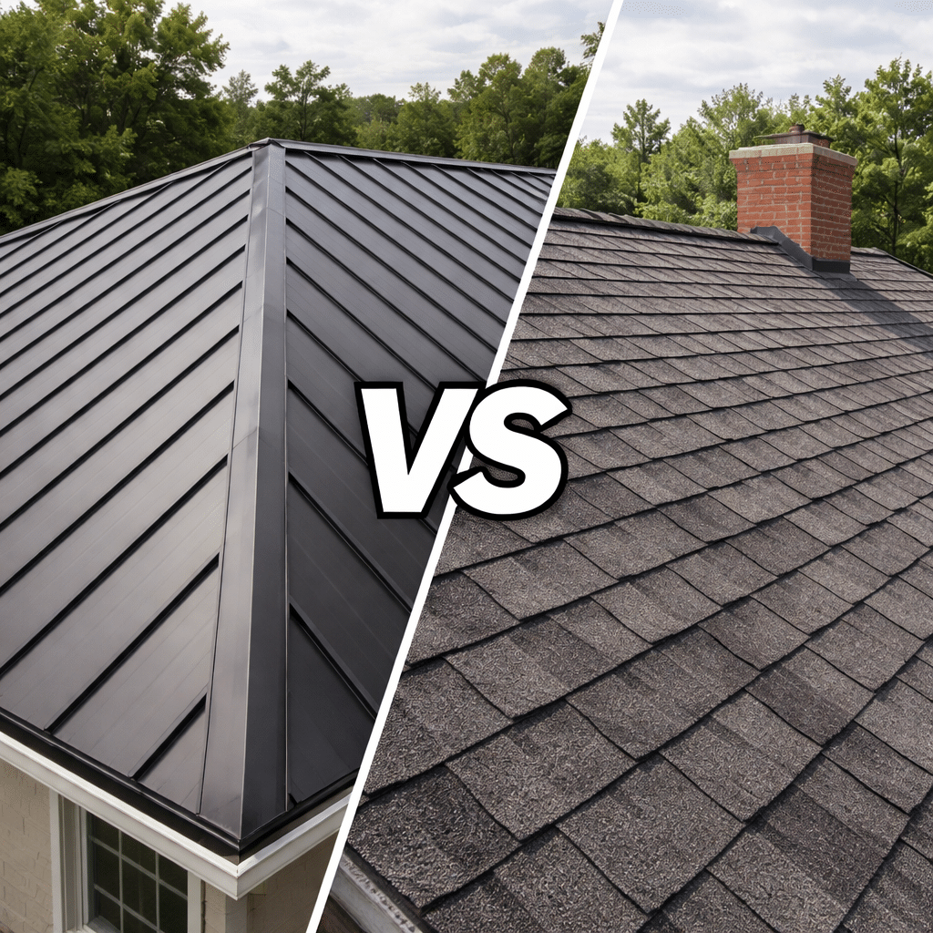 metal roof vs shingles